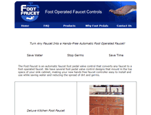 Tablet Screenshot of footfaucet.net